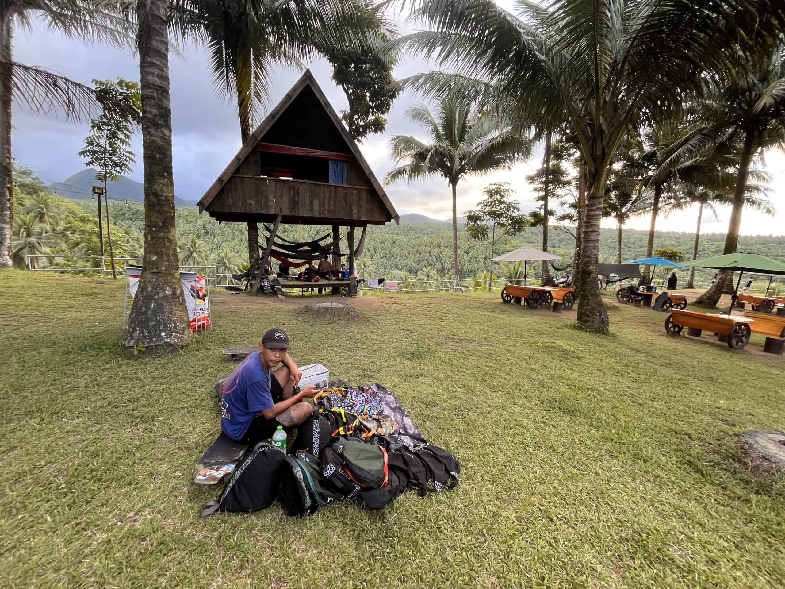Participants of the downhill race resting up at Adelaida Mountain Resort